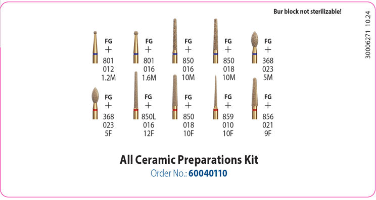 DIATECH KIT Preparaciones para restauraciones de cerámica
