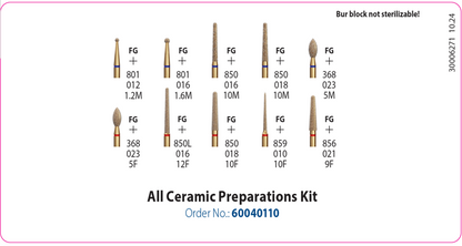 DIATECH KIT Preparaciones para restauraciones de cerámica